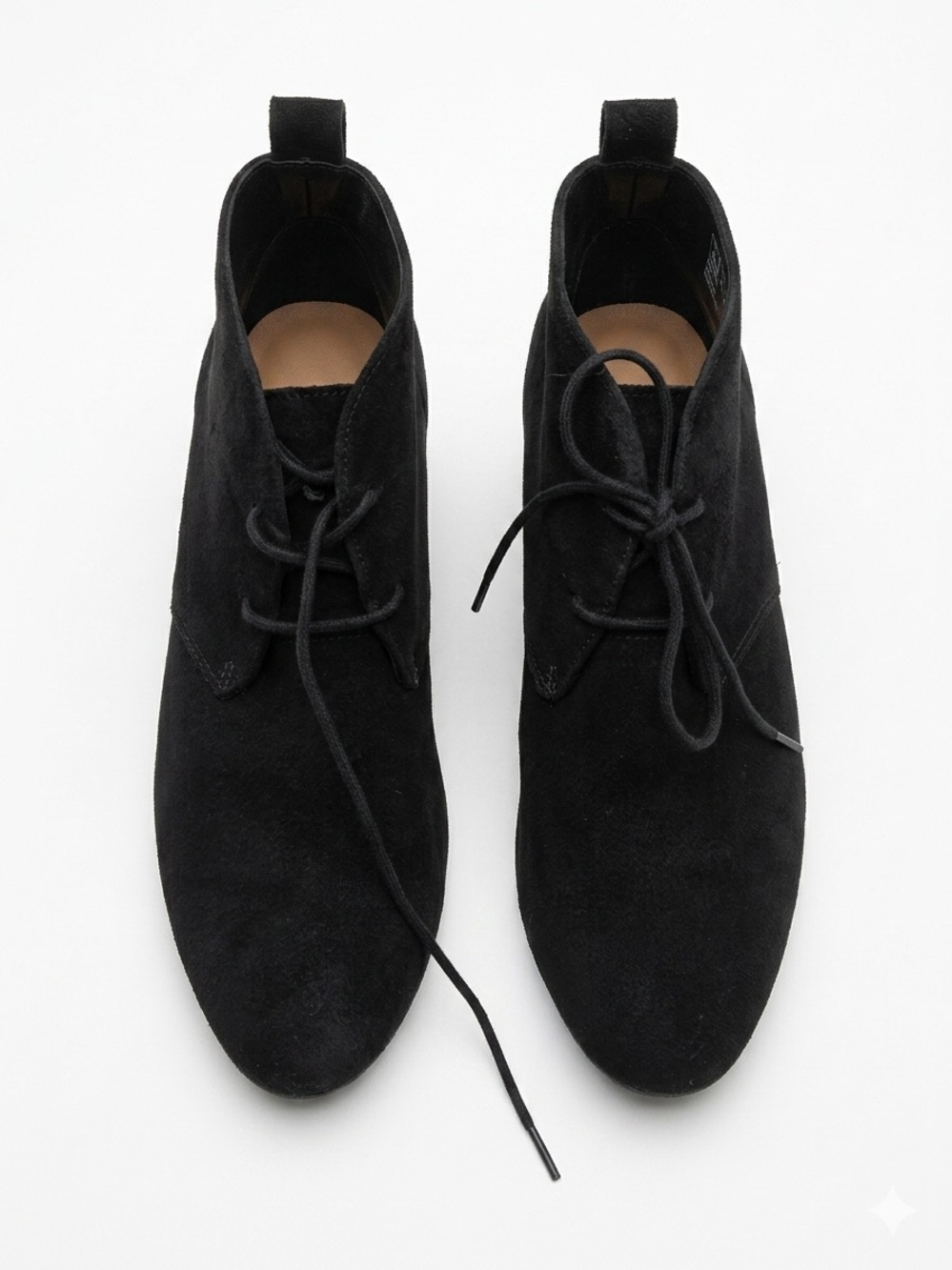 Clarks Artisan Suede Black Heeled Booties